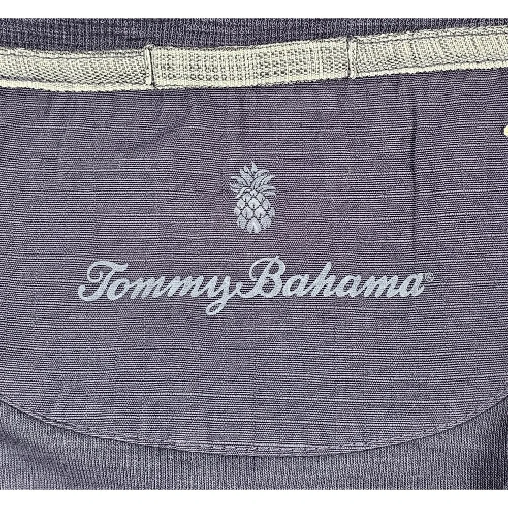 Tommy Bahama NWT Tobago Bay Half-Zip Short Sleeve Dress Ocean Deep Blue Size XL - Picture 7 of 9